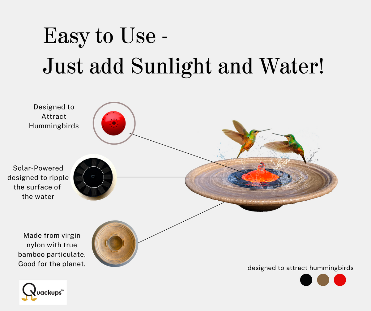 Solar Bubbler Fountain Birdbath Fountain T595