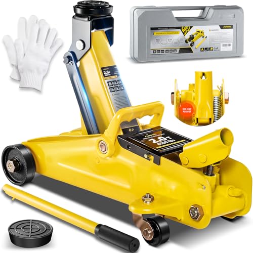 2 Ton Low Profile Hydraulic Trolley Floor Jack with Storage Case G364