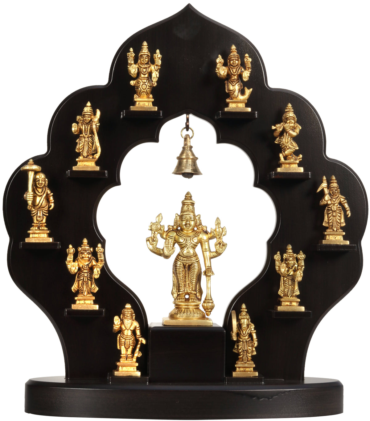 Brass and Wood Dashavatara T42207