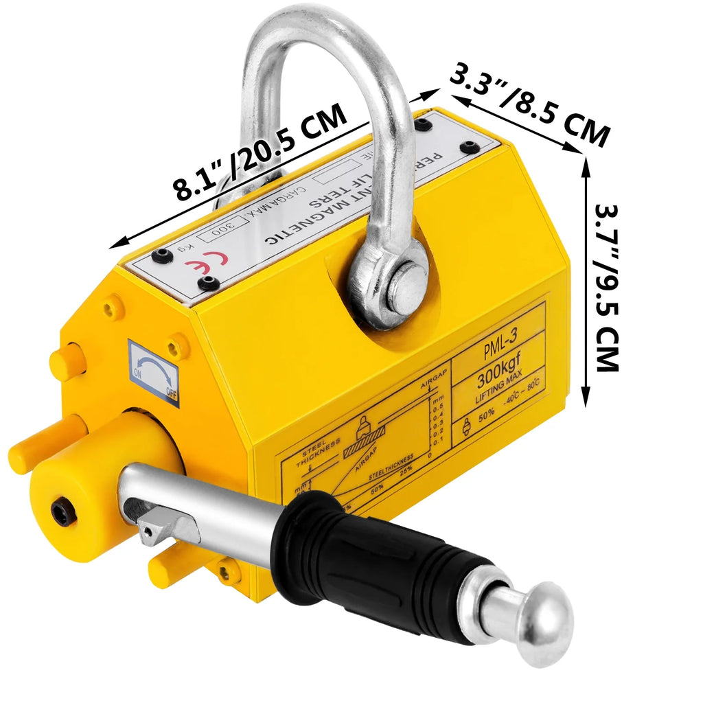 660lbs Steel Magnetic Lifter with Handle N883