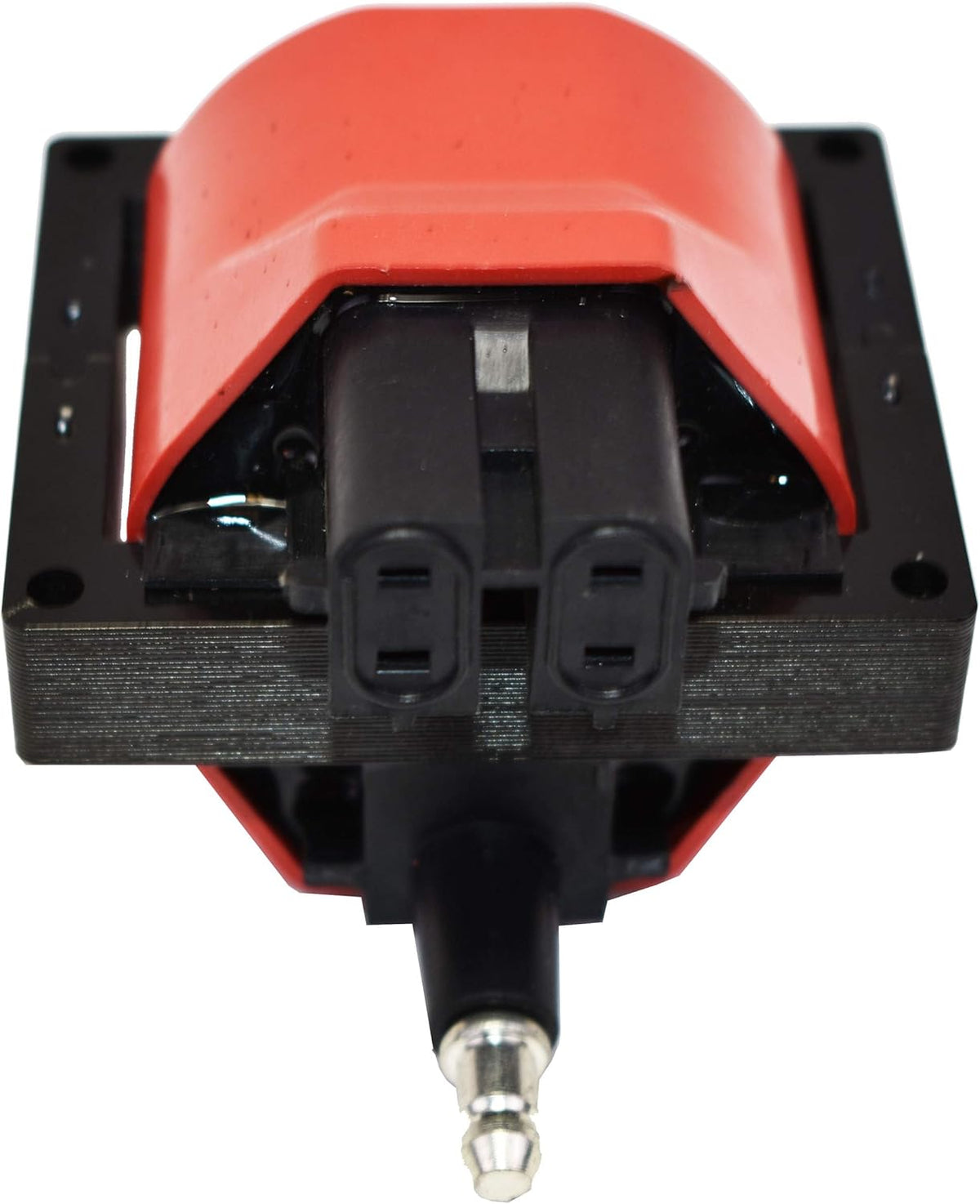 8mm Spark Plug Wires and E-Core Ignition Coil for SBC BBC GMC Chevrolet 5.7L Pickup Truck Van Camaro 305 350 Red Cap and Wires N66970