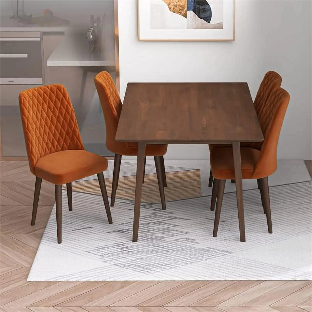 47 Inch Brown Walnut Dining Table K133