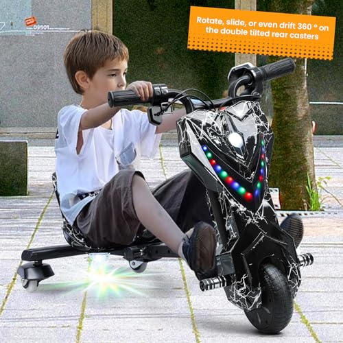 Electric Drift Trike with Adjustable Seat Big Wheel 3-Wheel Scooter A831
