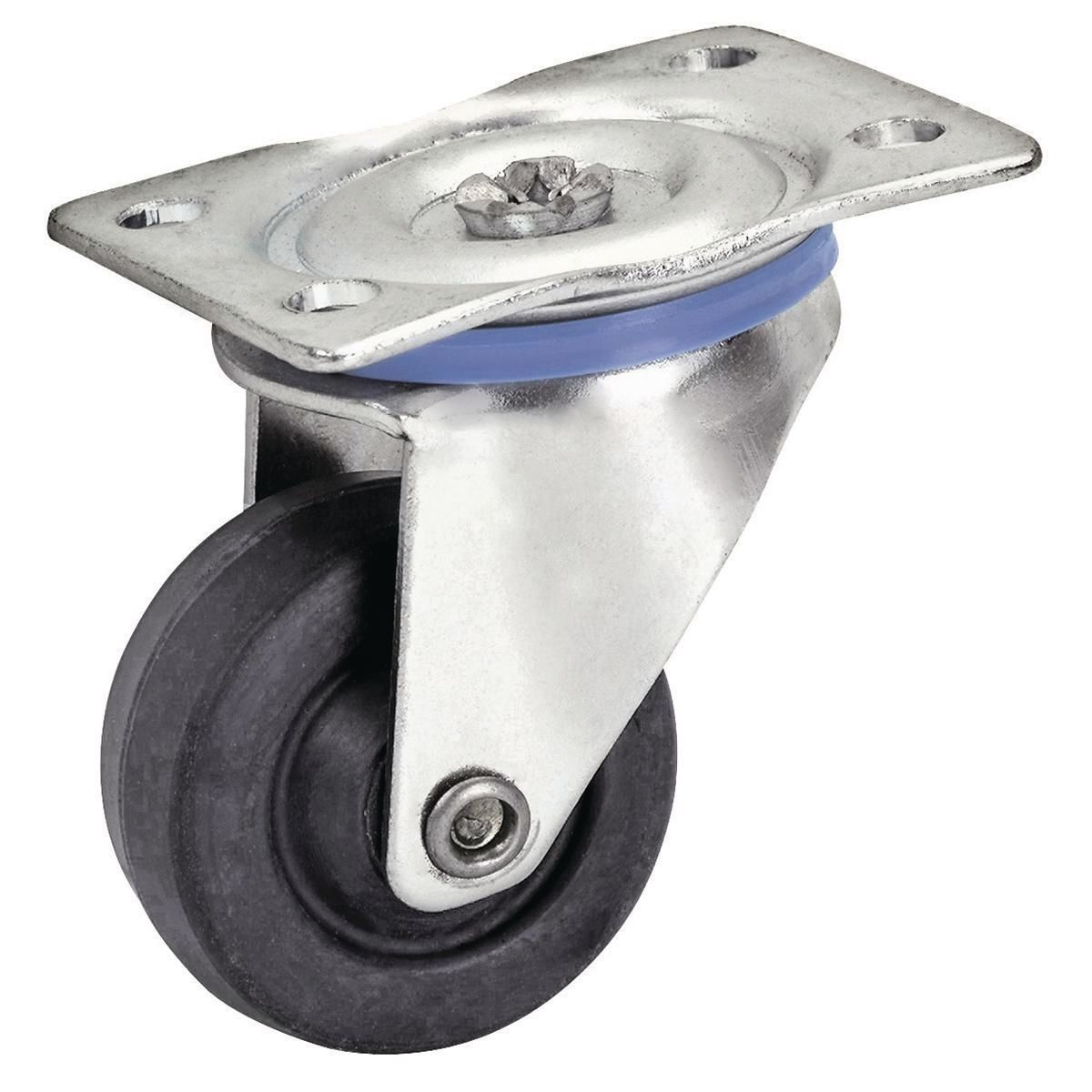 Solid Rubber Swivel Caster Q21017
