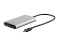 White Thunderbolt 3 Dual DisplayPort Adapter Z205658