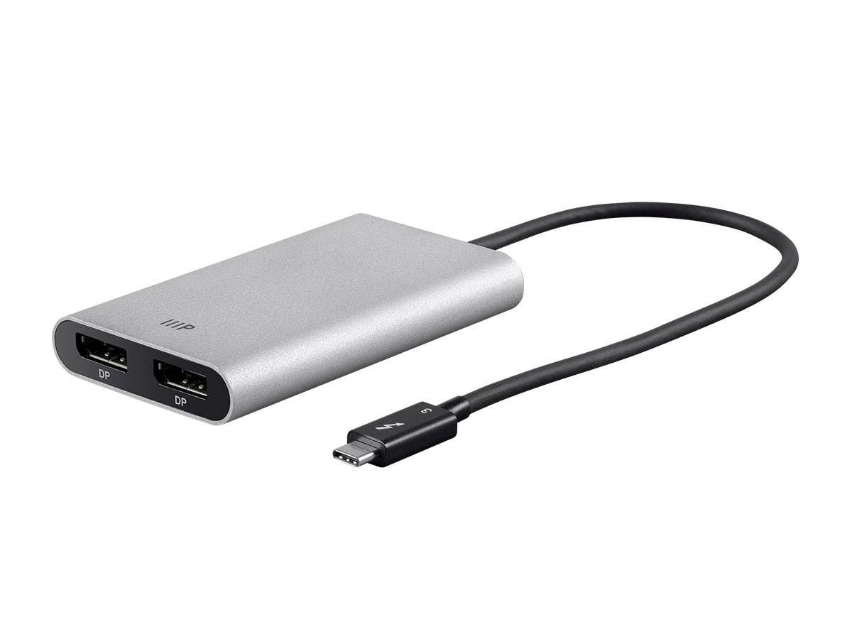 White Thunderbolt 3 Dual DisplayPort Adapter Z205658