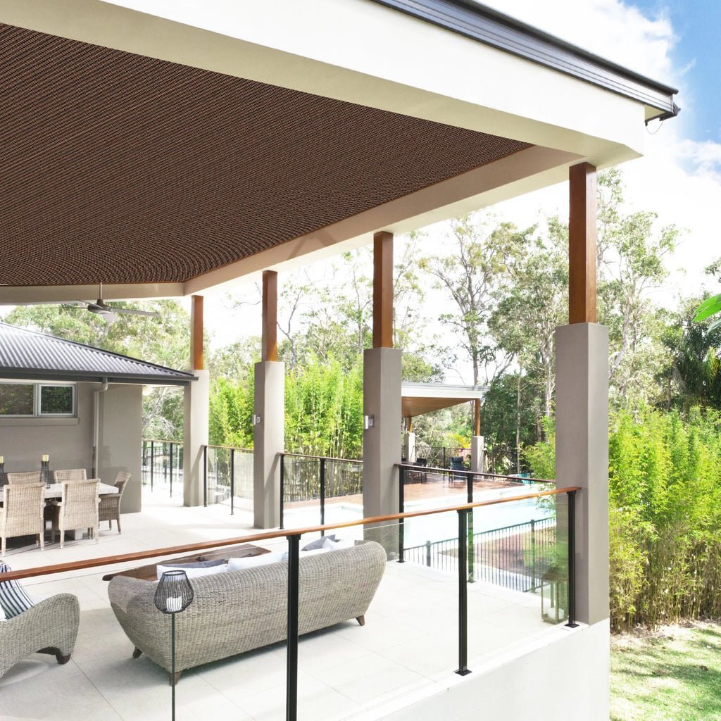 Mocha Shade Net 3 Pin Anti-UV HDPE Swimming Pool Shading Net K5178