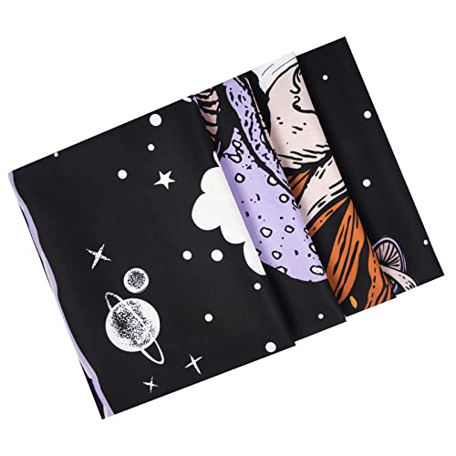 Purple Mushroom Skull Wall Tapestry R6415