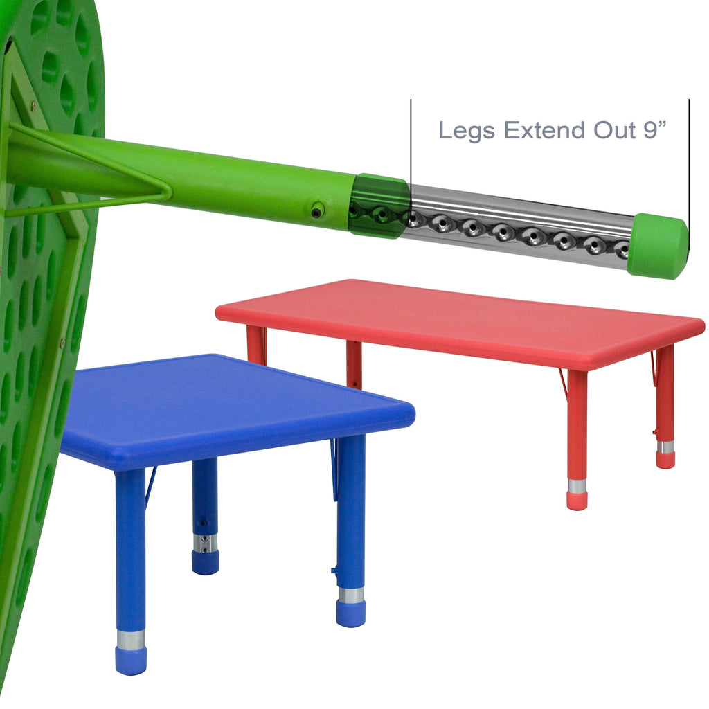 45 inch Round Plastic Height Adjustable Activity Table G381