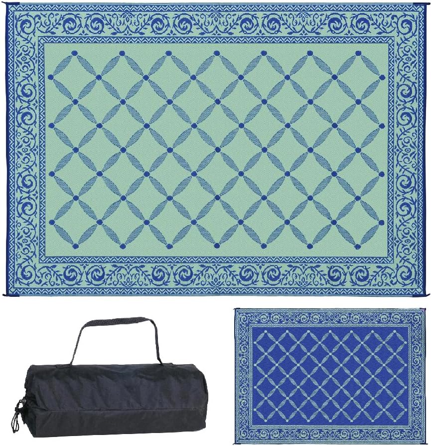Brown/Beige 6-Feet x 9-Feet Reversible Mat M96341