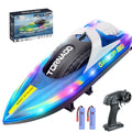 Remote Control Boat with LED Lights, 2 Rechargeable Battery K764211