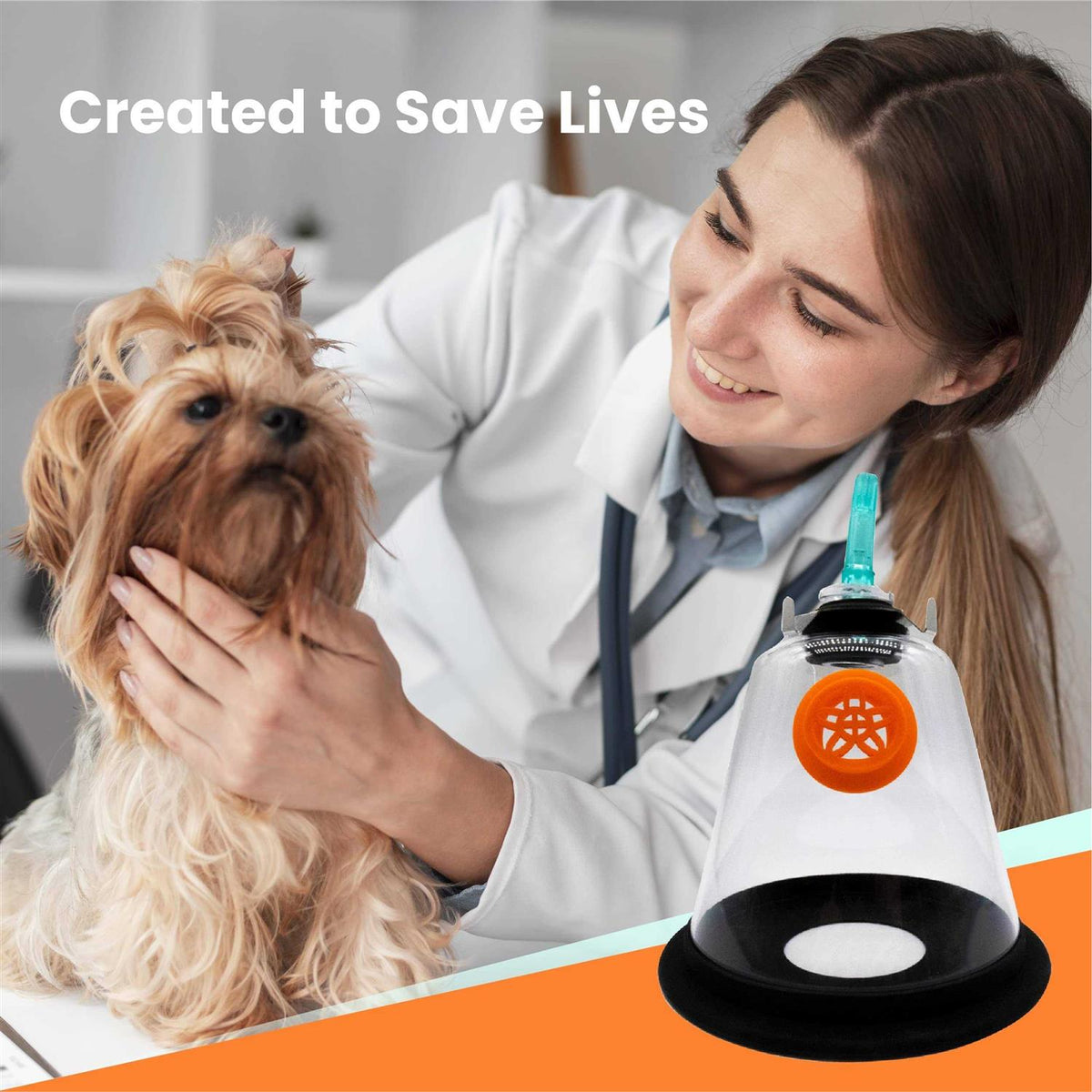 Medical Pet Oxygen Mask for Dogs And Cats With 6 Feet Tubing And Silicone Strap J934167