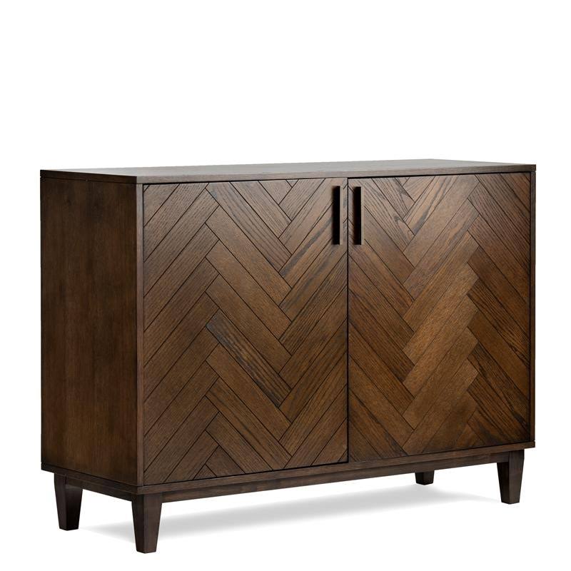 2 Door Oak Chevron Cabinet F20494