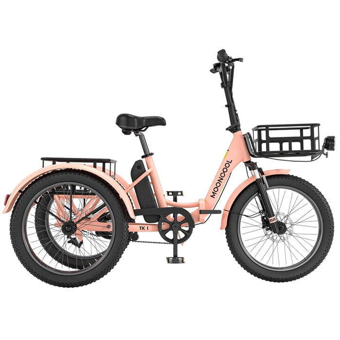 Electric Folding Tricycle with 500W Motor, 48v 14.5Ah Battery, 20*3in Fat Tires Y988