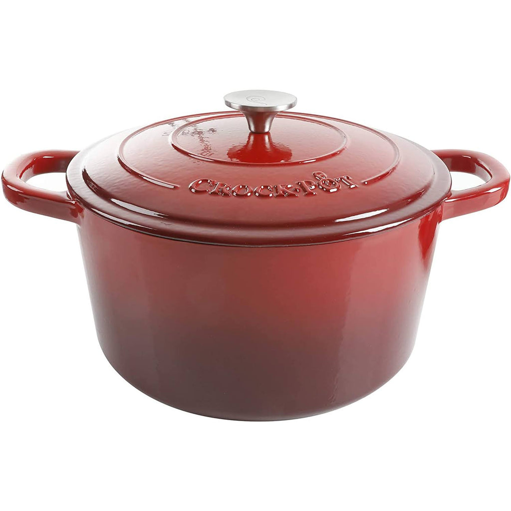 Scarlet Red 7-Quart Cast Iron Dutch Oven L596780