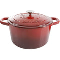 Scarlet Red 7-Quart Cast Iron Dutch Oven L596780