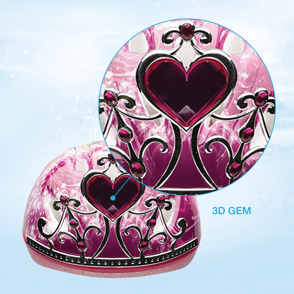 Pink Disney Princess 3D Tiara Bike Helmet, Child 5+ (50-54cm) G30242
