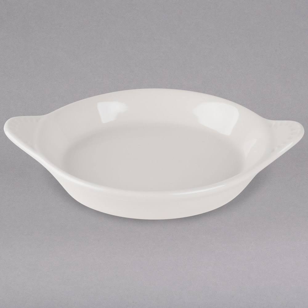 11 oz. Eggshell Round China Egg Dish - 12/Case G66551