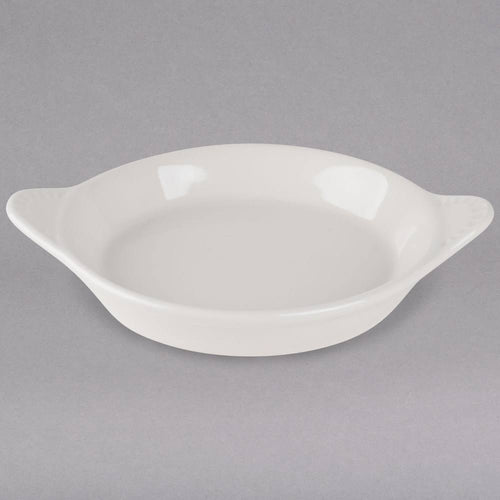11 oz. Eggshell Round China Egg Dish - 12/Case G66551