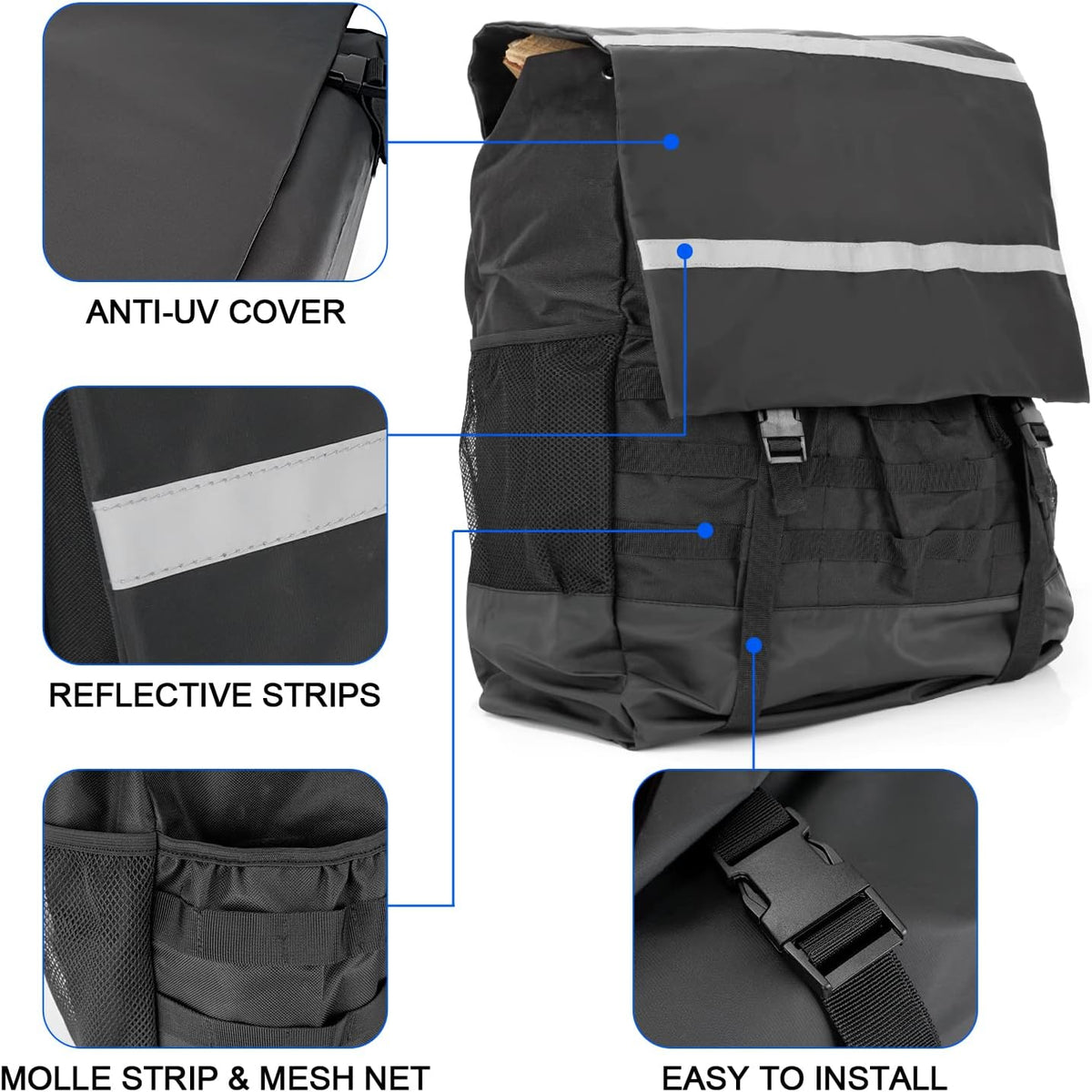 Waterproof Large Capacity Trash Bag for SUV RV Jeep Wrangler S757