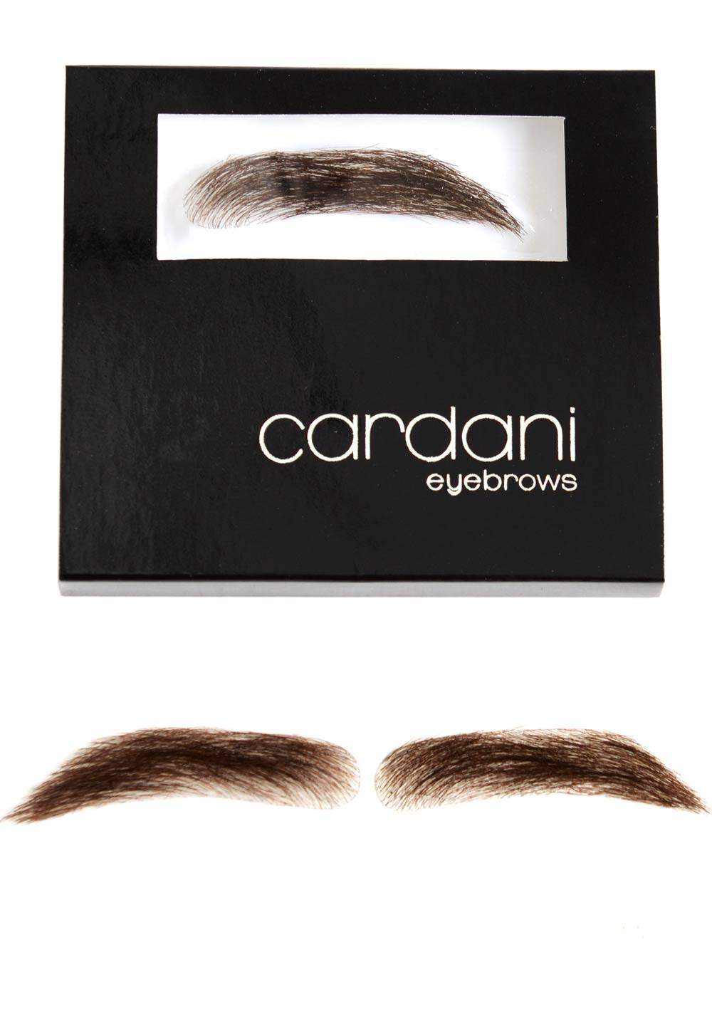 Fake Eyebrows Human Hair Stick on Brownish Black I150