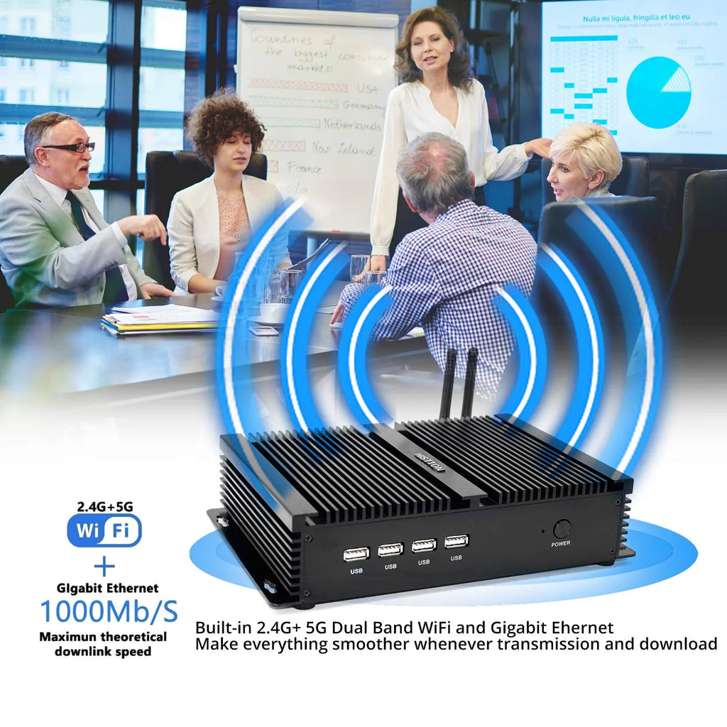 Mini PC Intel Core i5 8GB 512GB 4K 1000Mbps LAN HDMI VGA WiFi C627692