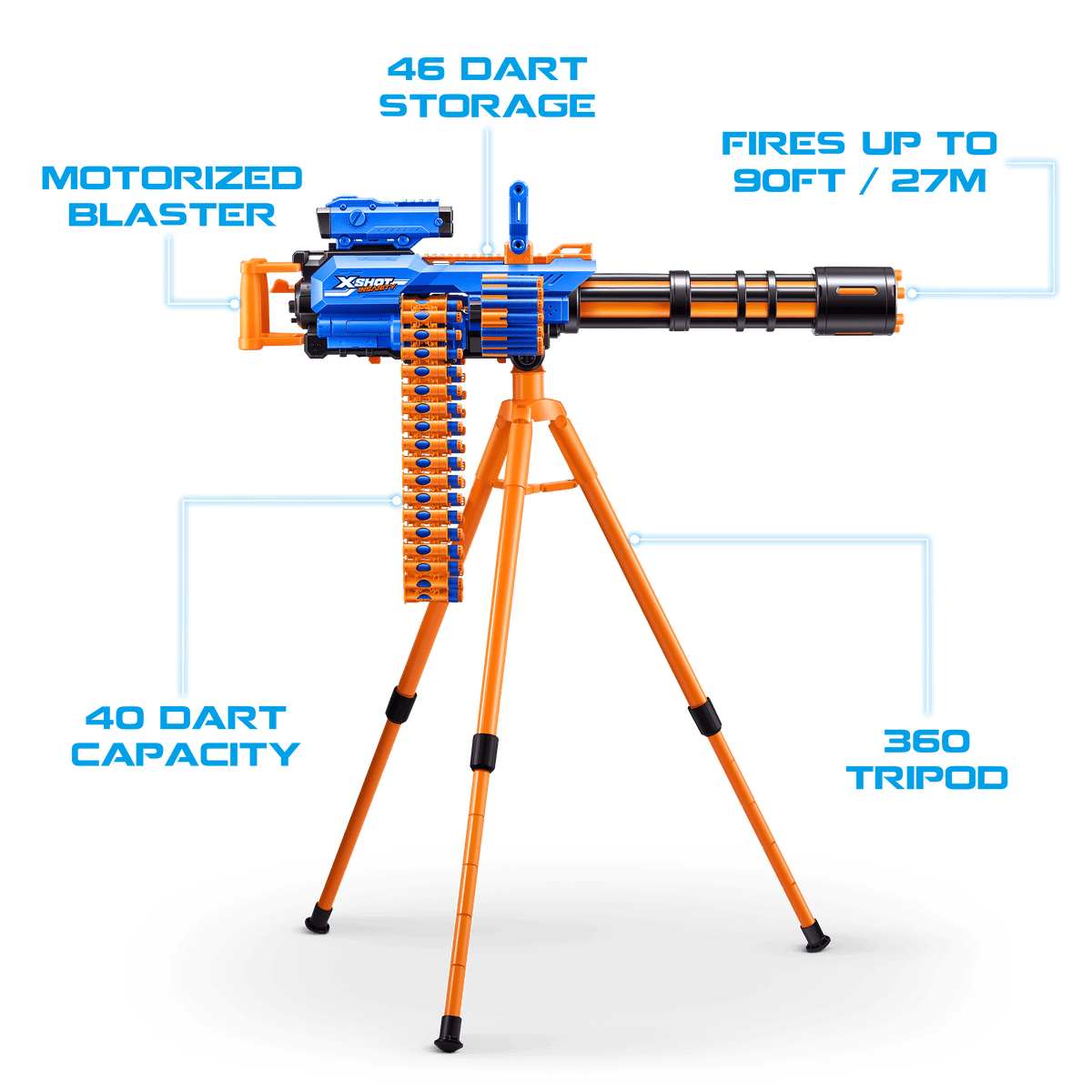 Motorized Plastic Dart Blaster (72 Darts) B481