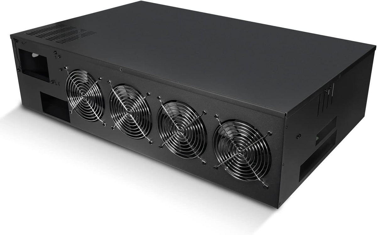 Mining Rig Case 8 GPU with 4 Cooling Fans N622734
