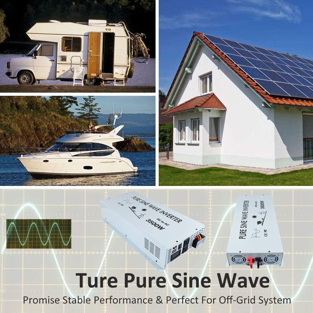 3500W 24V 120V Pure Sine Wave Power Inverter D94975