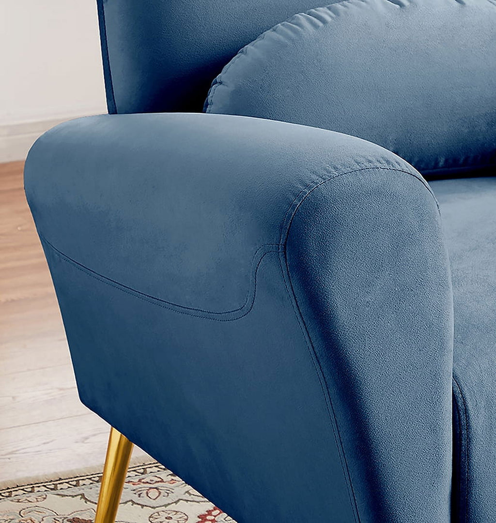 Blue Upholstered Armless Chair J474321