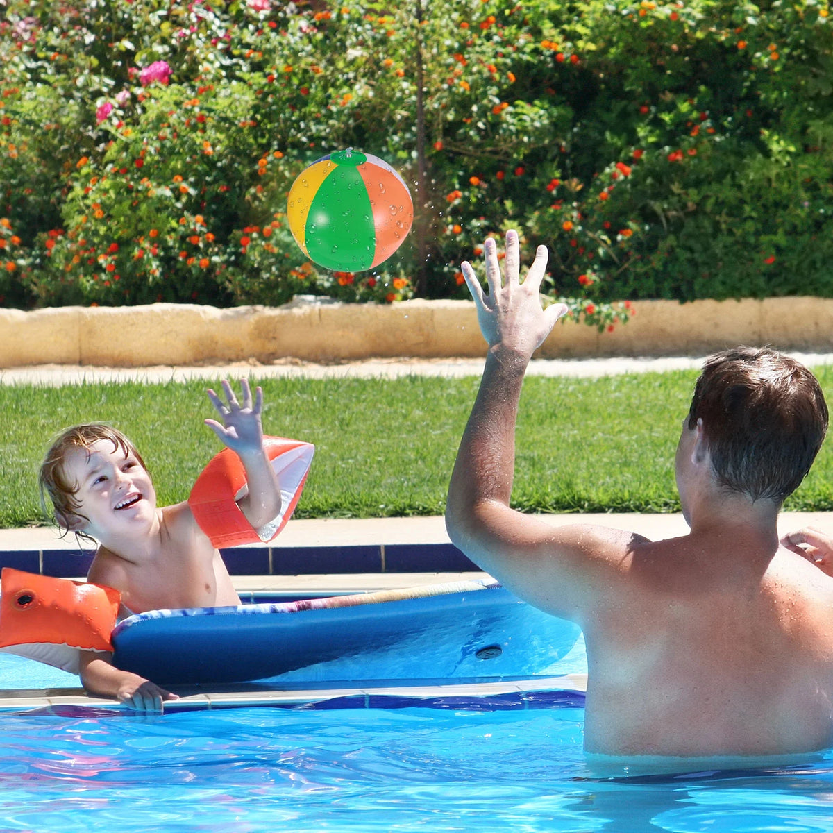 12 Pcs Inflatable Beach Balls Pool Toys O468