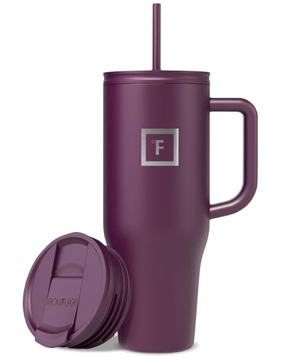 16 Oz Insulated Travel Tumbler with Straw I895463
