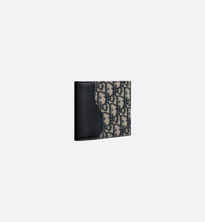 Black Grained Calfskin Bifold Wallet E381368