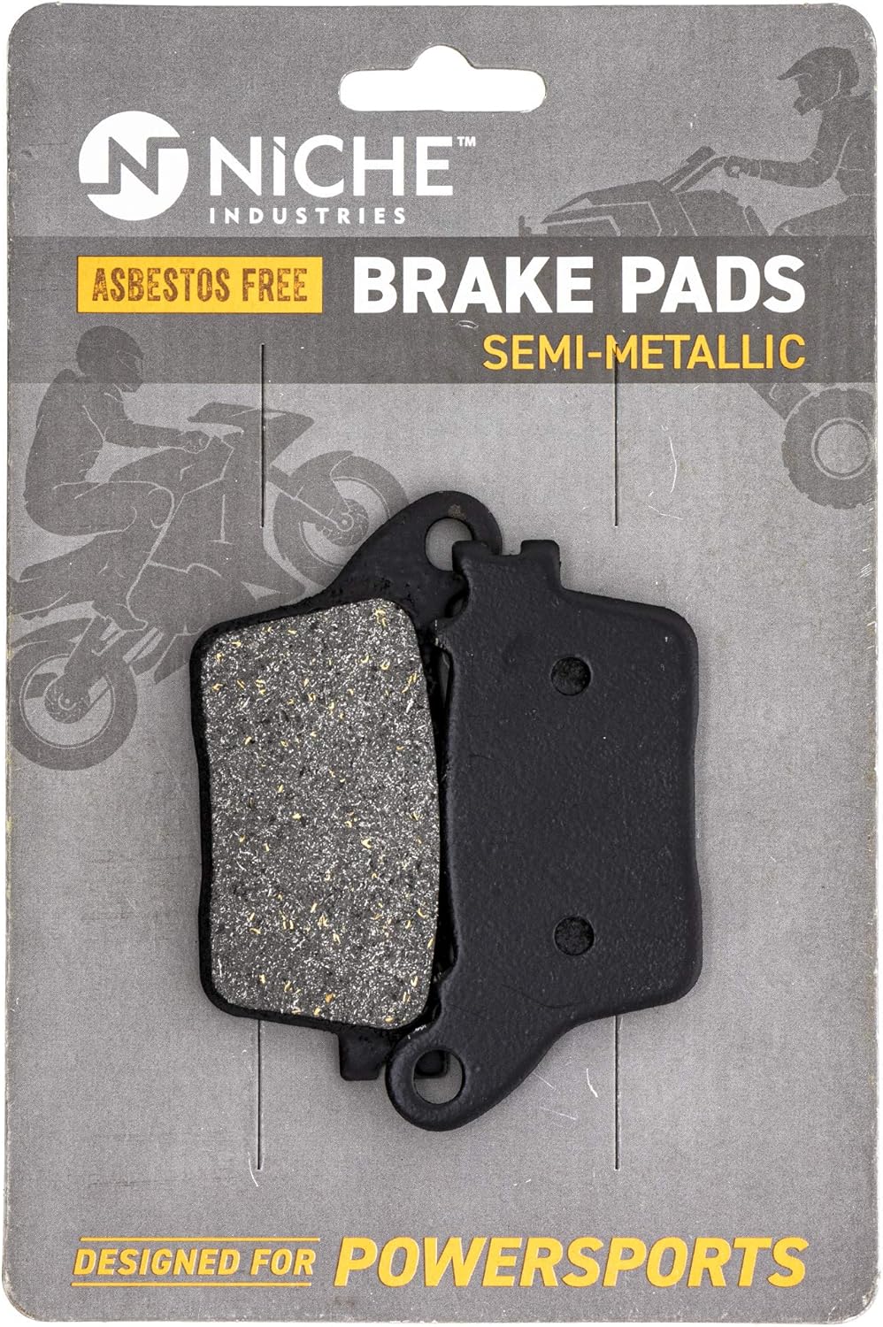 Brake Pad Set Semi-Metallic Pack of 2 Q1680