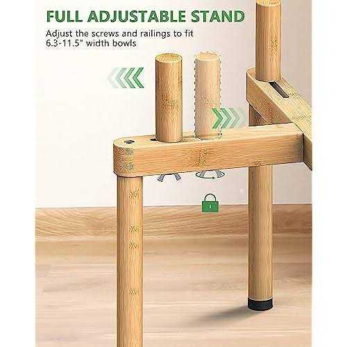 Adjustable Elevated Dog Bowl Stand M35316