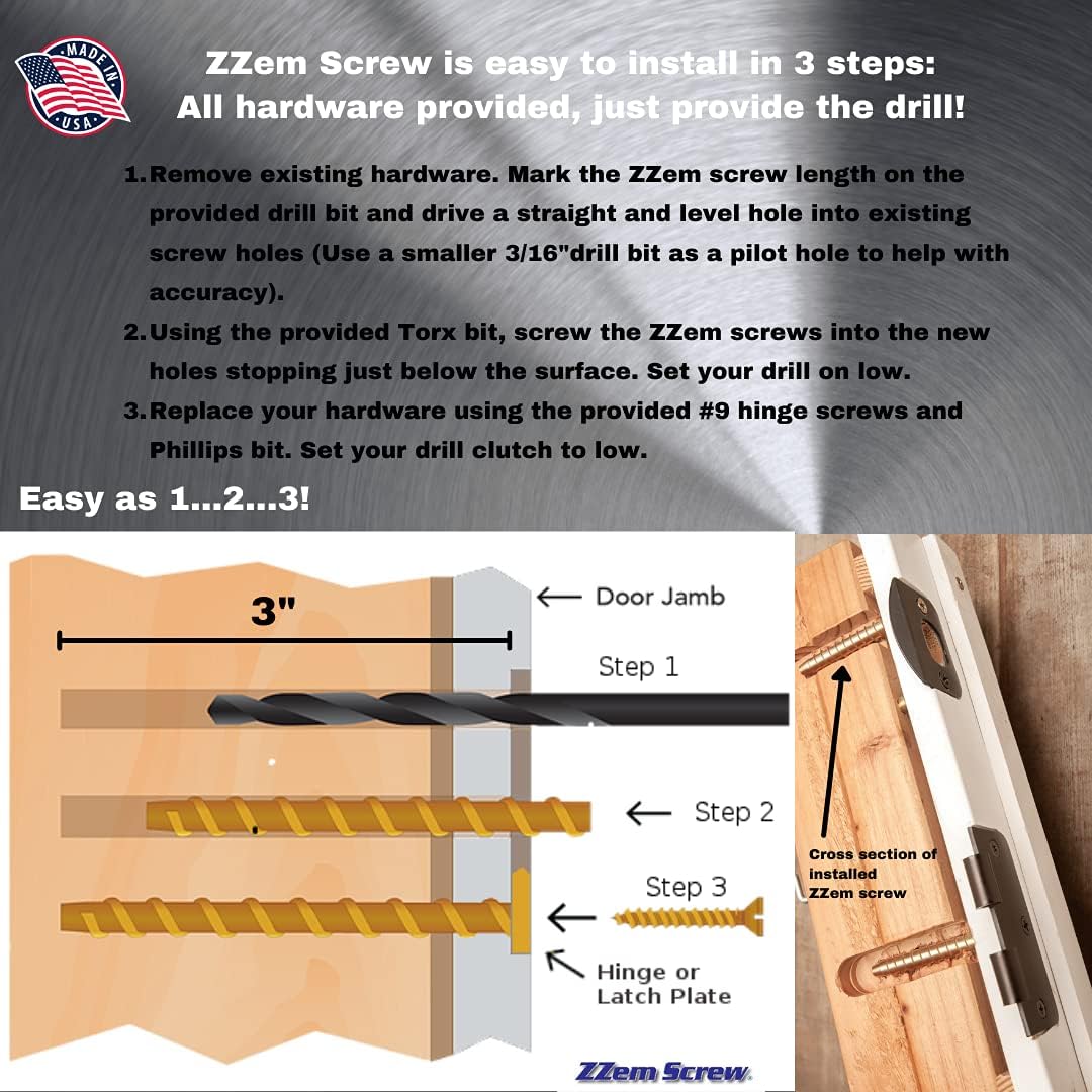 12 Pack Door Hinge Screw Hole Repair Kit G692344