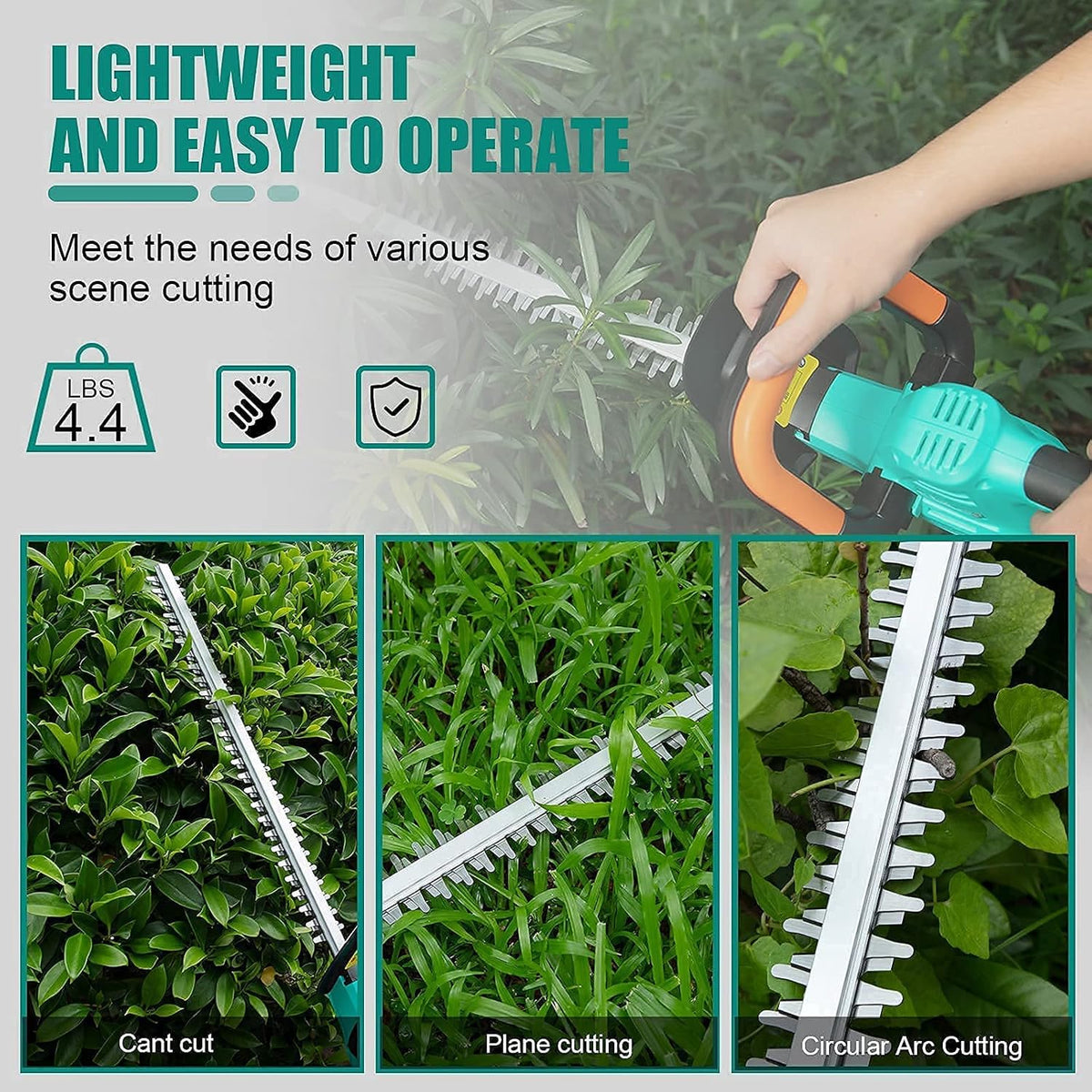 22'' Cordless Hedge Trimmer Kit, 2.0Ah Li Battery, Pack of 2 V79657