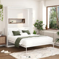 White Twin Murphy Bed with Drawer X6920