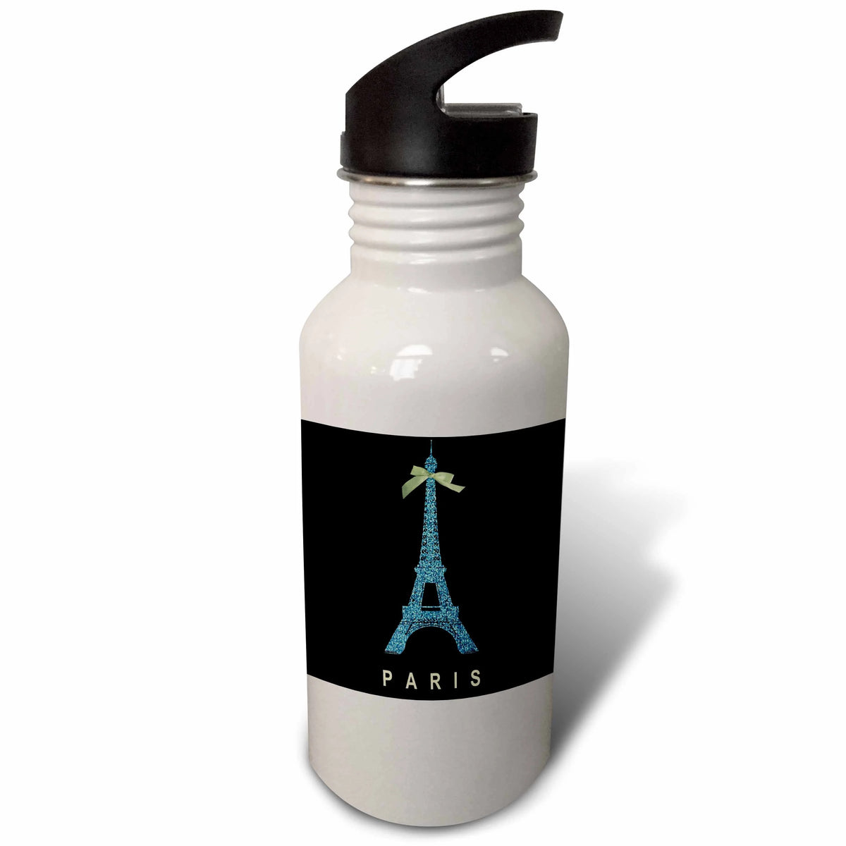Blue Eiffel Tower Sports Water Bottle U262