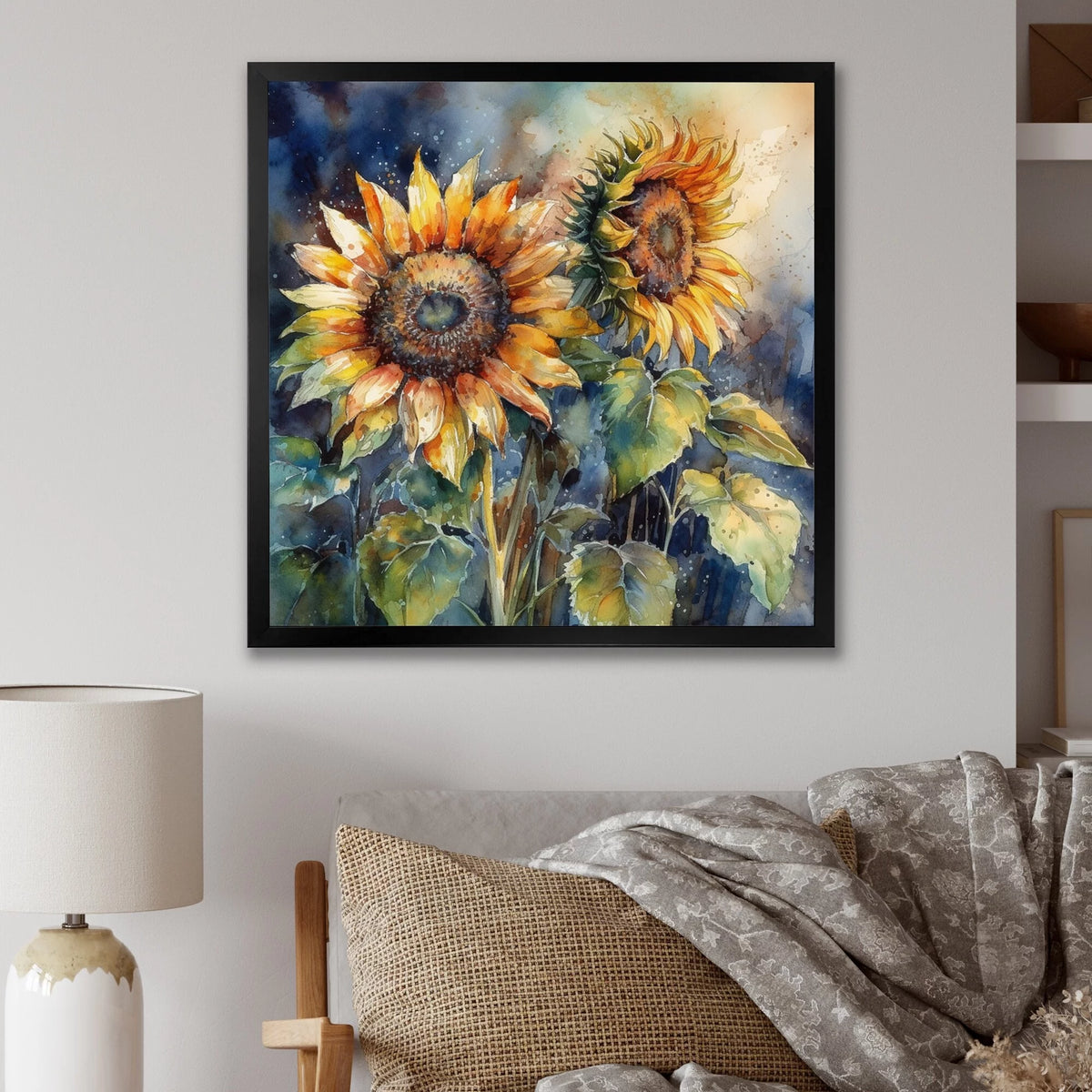 Framed Canvas Art Print 30 in. wide x 30 in. high E19054