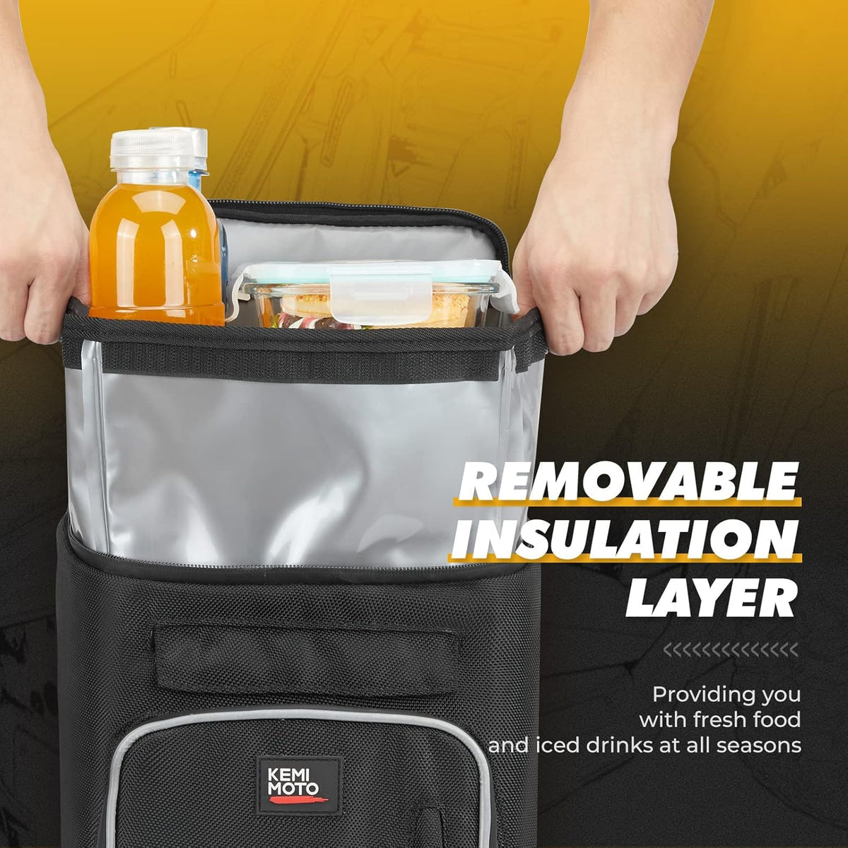 Storage Center Shoulder Console Cargo Bag Between Seat Storage with Two Hydration Backpacks A89779