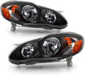 Black Replacement Headlights Driver + Passenger Side E3892