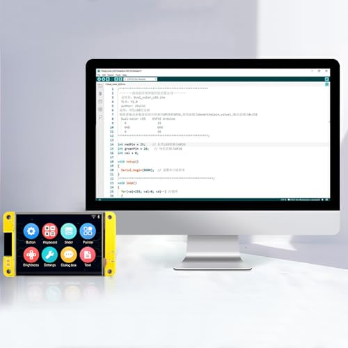 2 Pack 2.8" ESP32 Development Board WiFi Bluetooth Dual-core 240x320 Smart LCD Display TFT Module Touch Screen D258851