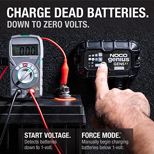 1-Bank 5A 12V Waterproof Marine Battery Charger K38205