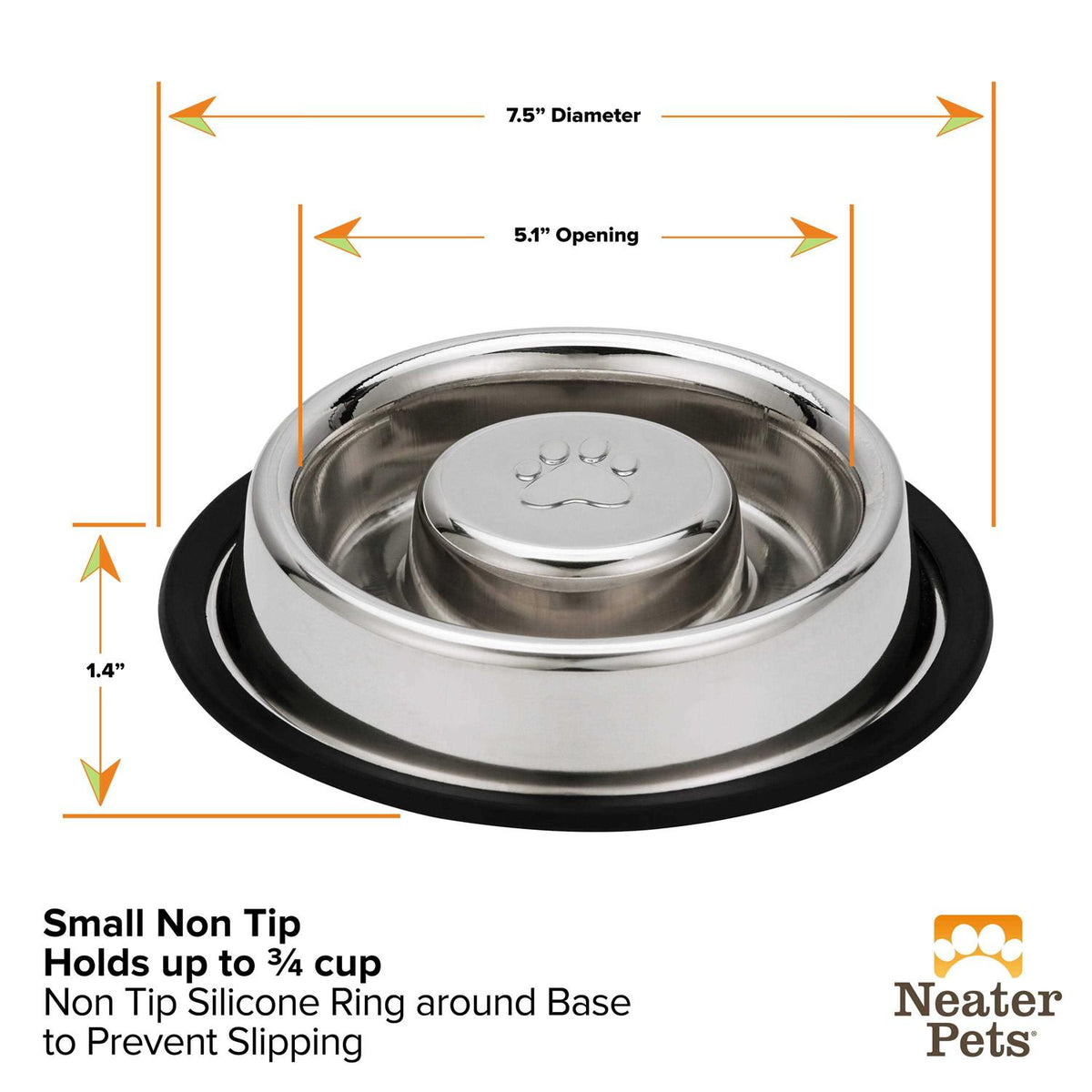 Stainless Steel Slow Feed Bowl D957649