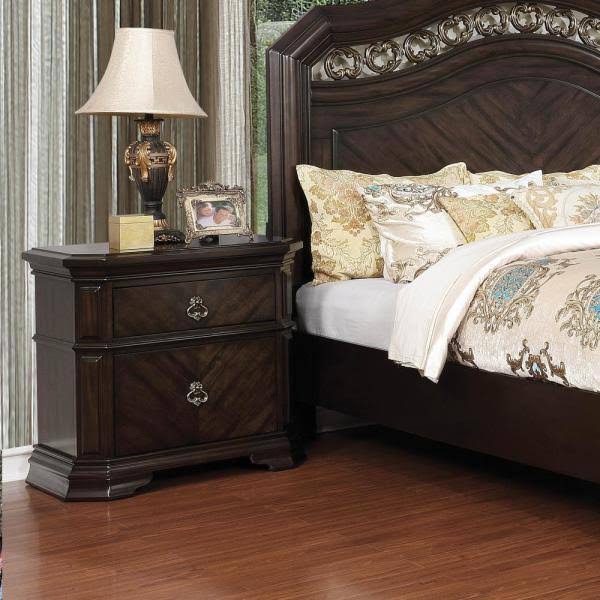 Espresso 2-Drawer Nightstand R6144