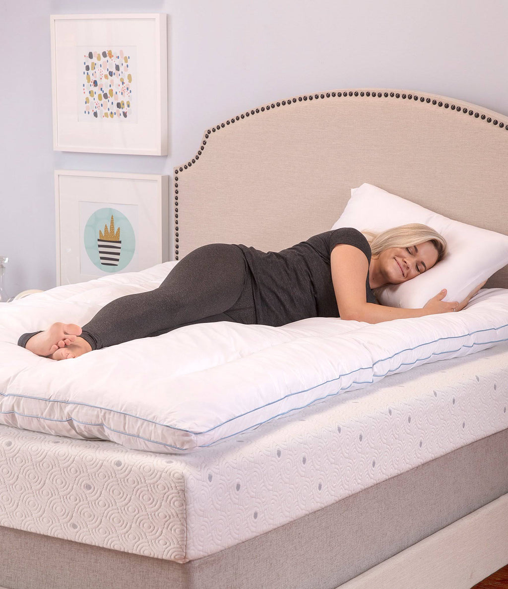 Queen Memory Foam and Fiber Mattress Topper N37958