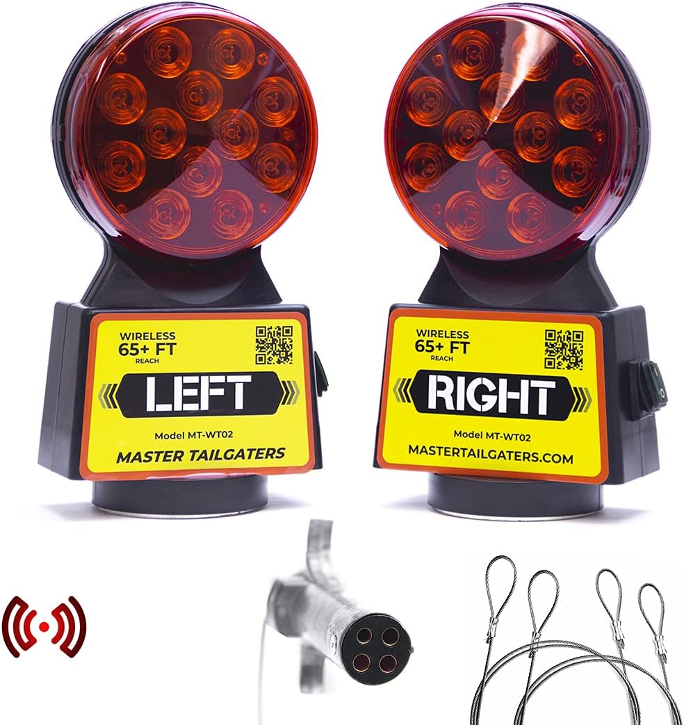 Wireless Trailer Tow Lights with Safety Straps L107993