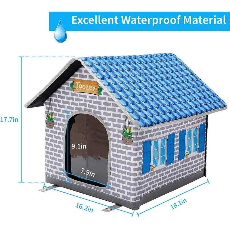 Insulated Outdoor Cat House with Pillow Y96715