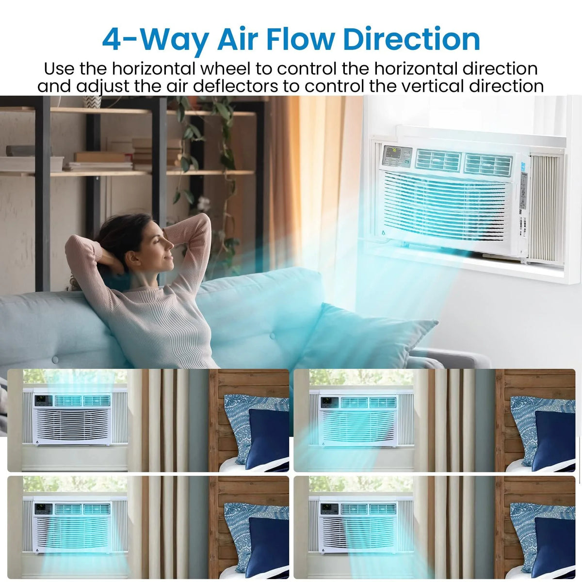 White 6,000 BTU Window-Mounted Air Conditioner P980